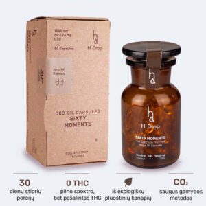 kanapių aliejus kapsulėmis