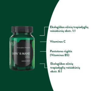 LION'S MANE grybo kapsulės